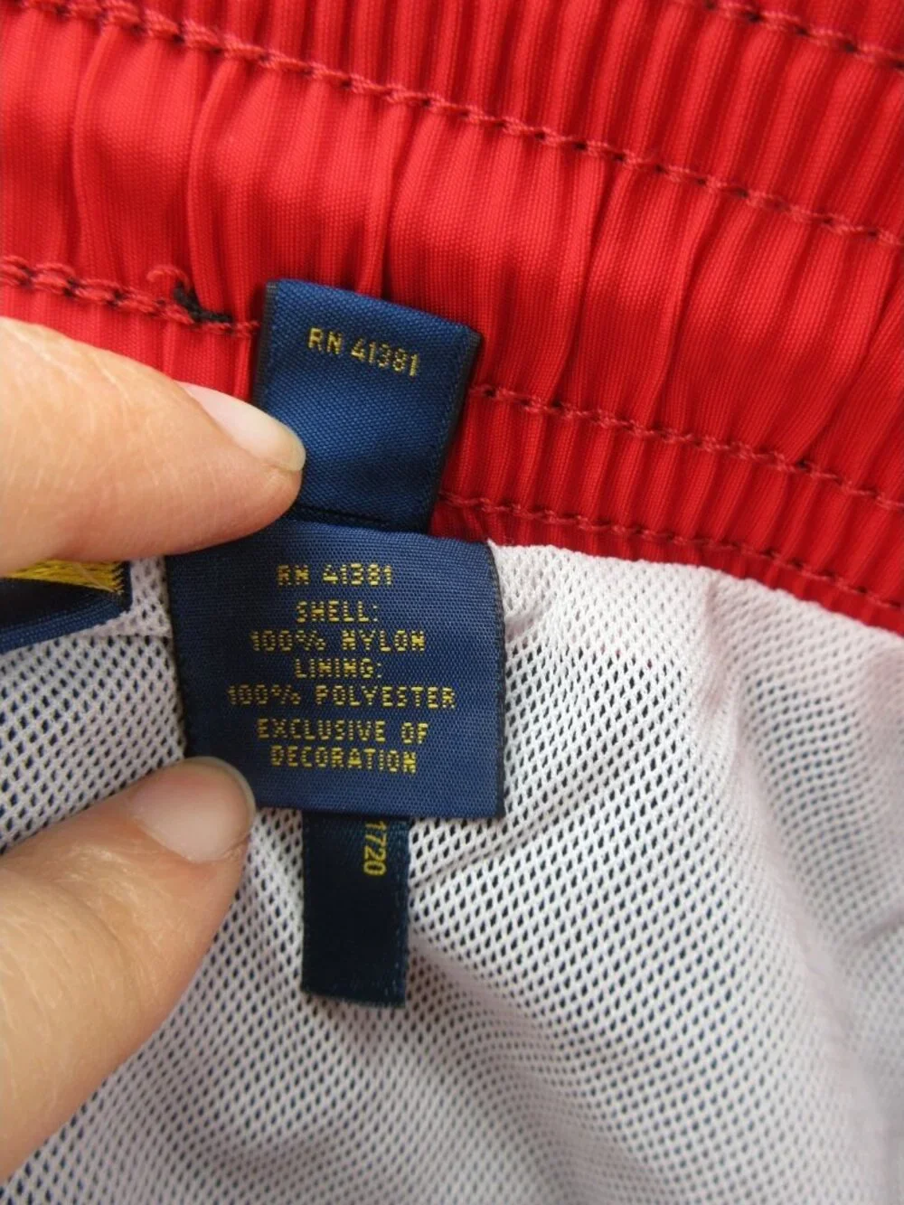 Polo Ralph Lauren Swim Trunks 2XB Big Bathing Suit Red Pony Mesh Lined